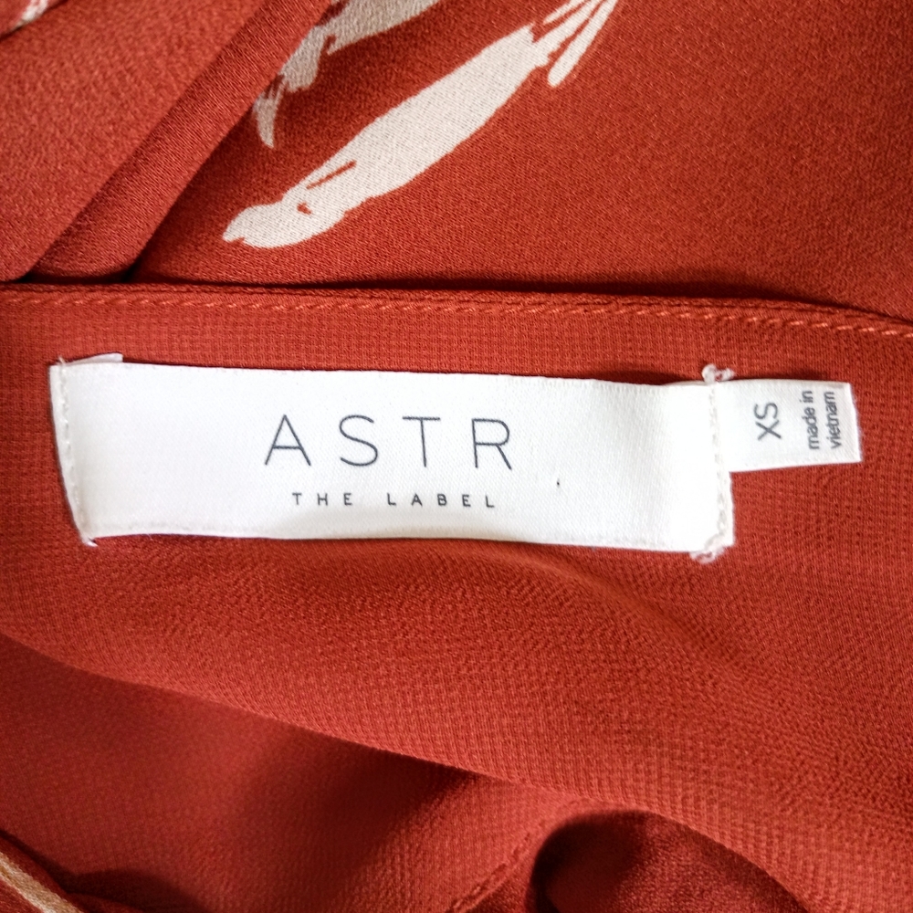 ASTR Rust Floral Ruffle Maxi Dress - Picture 9 of 10